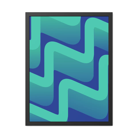 Abstractica 3 - Abstract Waves Framed Poster | Modern Home Decor | Vibrant Wall Art