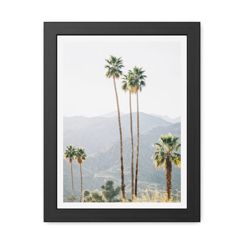 Palm Springs - Palm Trees Framed Poster - Tropical Wall Art for Home Decor