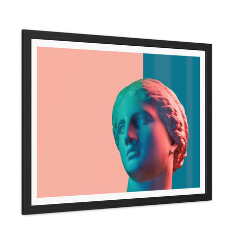 Look - Modern Art Framed Posters - Abstract Head Sculpture Decor for Home & Office