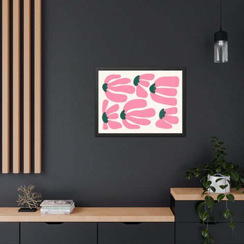 Mer 2 - Floral Framed Poster - Modern Art for Home Décor