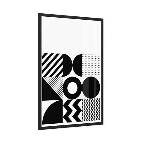 Modern Geometric Framed Poster for Stylish Home Decor