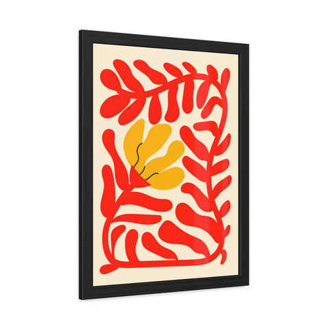 Italian Kitch 7 - Vibrant Floral Framed Poster – Modern Wall Art for Home Decor