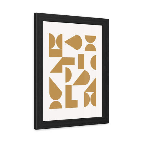 Crown 4 - Modern Geometric Framed Poster - Minimalist Art for Home Decor