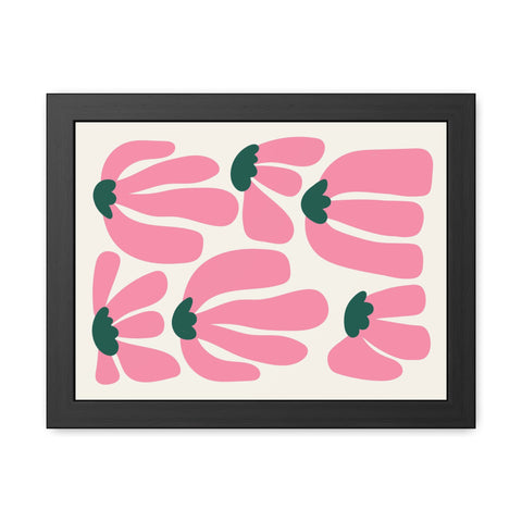 Mer 2 - Floral Framed Poster - Modern Art for Home Décor
