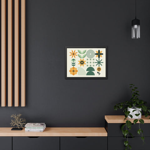 Farmhouse 2 - Botanical Framed Poster - Modern Floral Art for Home Decor