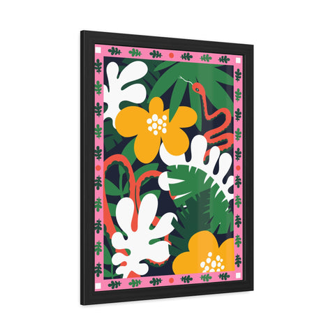 Amazon 3 - Tropical Botanical Framed Poster - Vibrant Jungle Art for Home Decor
