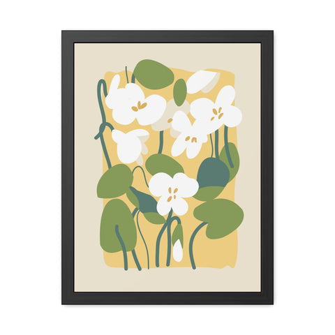 Flowers 1 - Botanical Framed Poster - Floral Wall Art for Home Decor, Perfect Gift for Nature Lovers