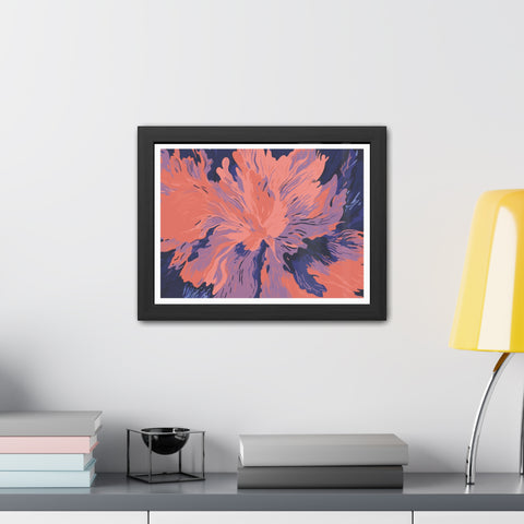 Florescent - Abstract Floral Framed Poster – Modern Wall Art for Home Décor