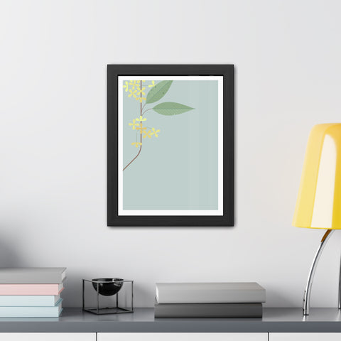 Botanical Gradual 1 - Framed Poster - Elegant Floral Art for Home Décor