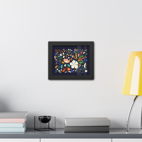 The Flowering 1 - Blooming Floral Framed Poster - Vibrant Home Decor for Nature Lovers