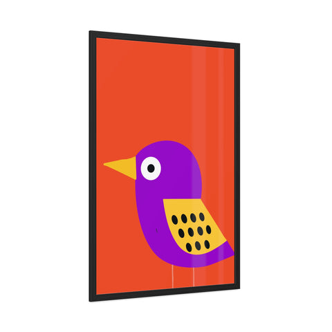 Childrana 6 - Colorful Bird Framed Poster - Vibrant Wall Art for Kids' Rooms