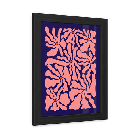 Florish 2 - Floral Abstract Framed Poster – Modern Wall Art for Home Décor