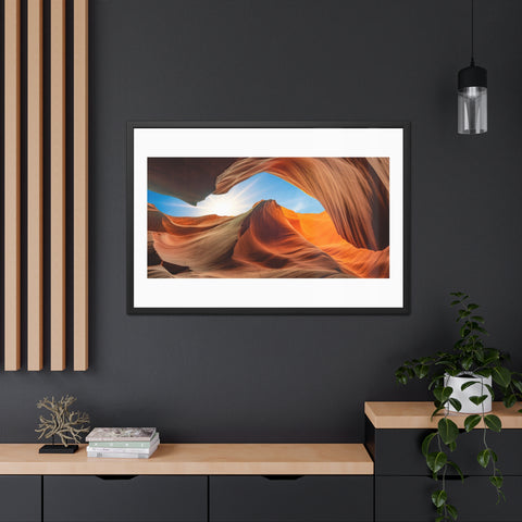 Rock Formation 2 - Desert Landscape Framed Poster - Stunning Canyon Art Decor for Home
