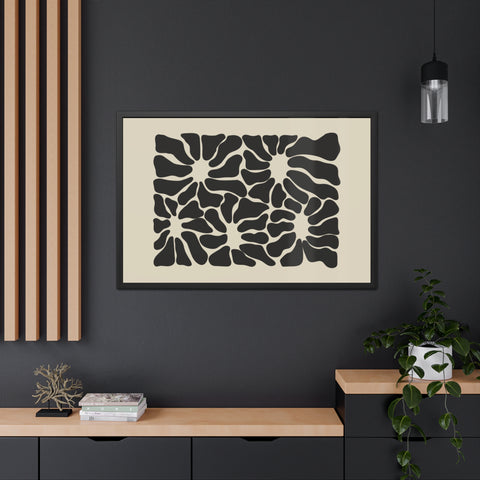 Melancholy 2 - Abstract Framed Poster - Modern Art Wall Decor for Minimalist Spaces