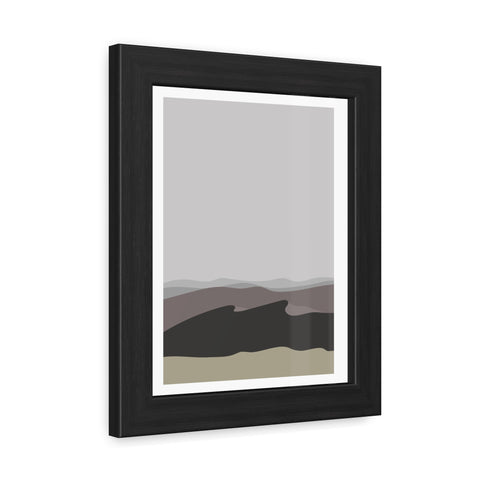 Desert Sun 2 - Modern Landscape Framed Poster - Wall Art for Home Decor - Neutral Tones