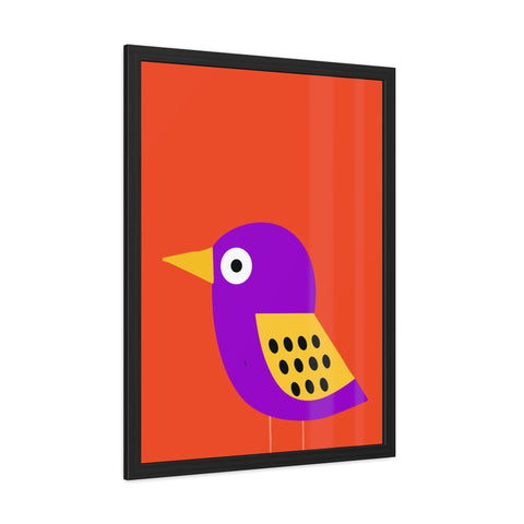 Childrana 6 - Colorful Bird Framed Poster - Vibrant Wall Art for Kids' Rooms