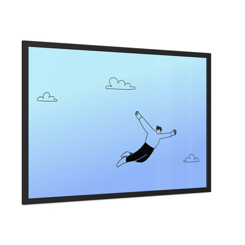Falling for you - Dreamy Freedom Framed Poster - Inspirational Art for Home Decor