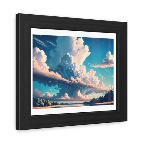 Cloudscape - Serene Landscape Framed Poster - Ideal for Home Decor & Gifting