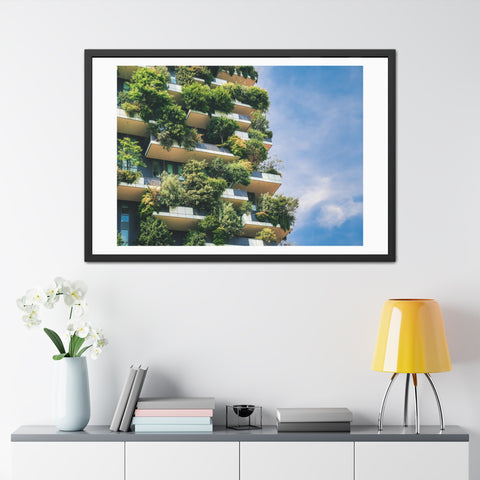 Green Urban - Eco-Friendly Framed Poster - Urban Oasis Greenery Wall Art