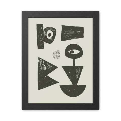 Jonathan 1 - Abstract Geometric Framed Poster Artwork - Modern Home Decor