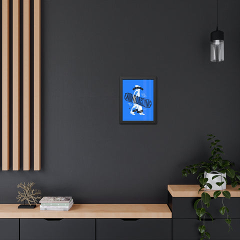 Gone Snowboarding Framed Poster - Fun Winter Decor for Ski Lovers