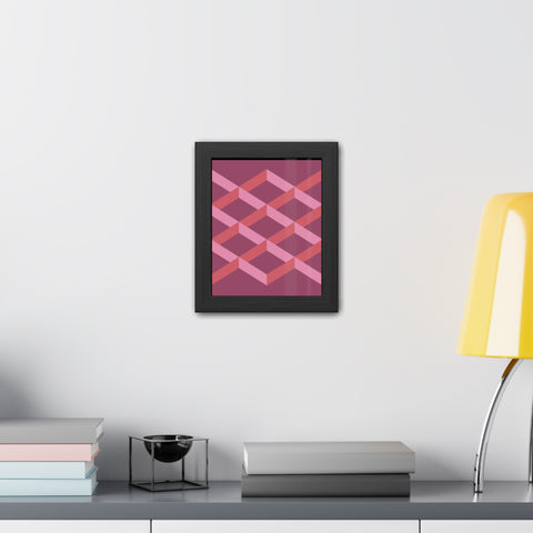 Geometric Framed Poster - Modern Wall Art for Contemporary Decor