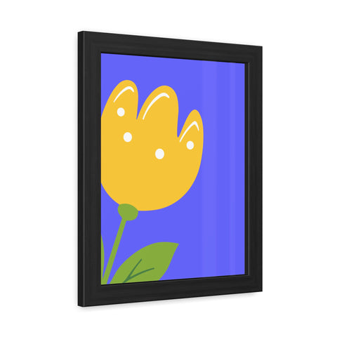 Childrana 5 - Bright Yellow Flower Framed Poster - Cheerful Home Decor for Spring Celebrations