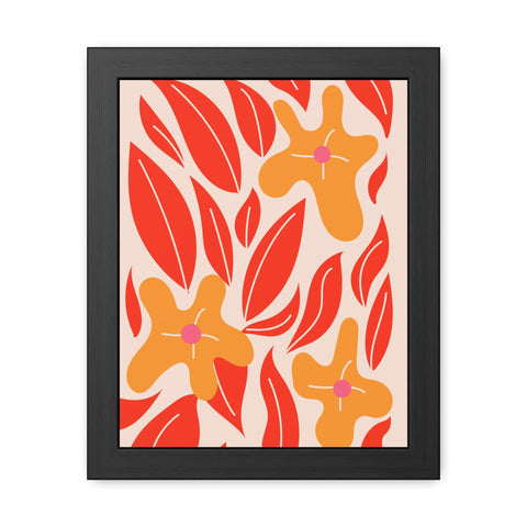 Marinda 2 - Vibrant Floral Framed Poster for Home Decor