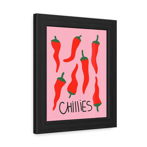 Spicy Chillies Framed Poster - Vibrant Kitchen Wall Art