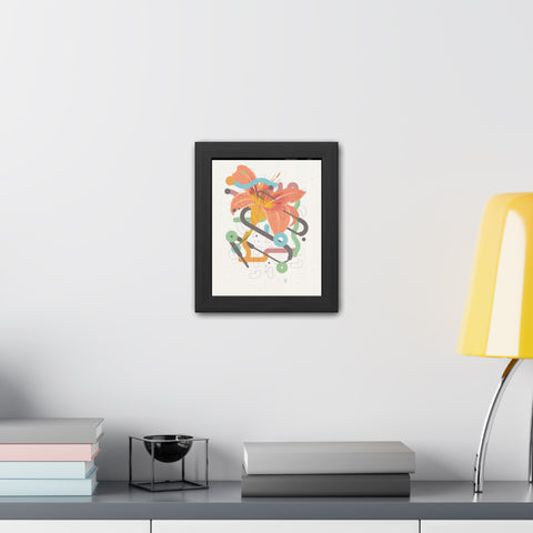 Lavish 4 - Vibrant Floral Art Framed Poster - Modern Home Decor
