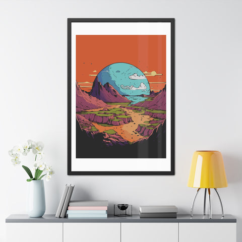 Astrum 3 - Vibrant Framed Poster – Scenic Landscape Art for Home Décor