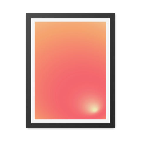 Sunrise 2 - Gradient Framed Poster - Modern Wall Art for Home Decor