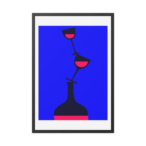 Wine Country 10 - Chic Wine-Themed Framed Poster | Modern Art for Wine Lovers