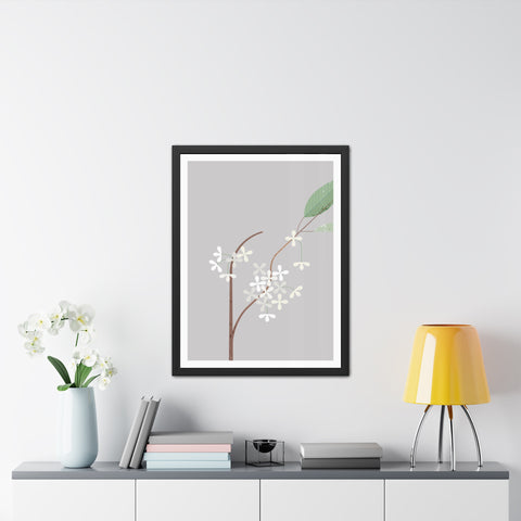 Botanical Gradual 3 - Floral Framed Poster - Elegant Wall Art for Home Decor