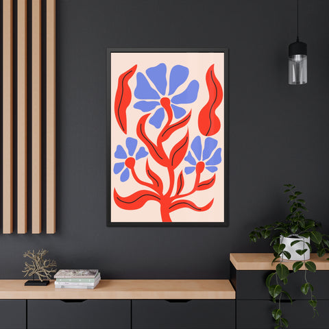 Marinda 7 - Vibrant Floral Art Framed Poster - Modern Home Decor