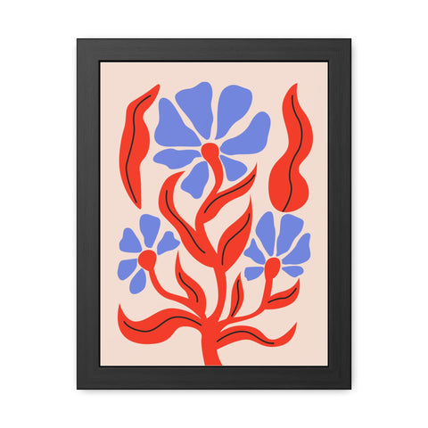 Marinda 7 - Vibrant Floral Art Framed Poster - Modern Home Decor