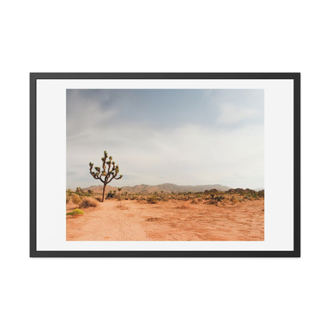 Coachella Valley - Desert Landscape Framed Poster - Serene Wall Art for Home & Office