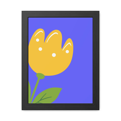 Childrana 5 - Bright Yellow Flower Framed Poster - Cheerful Home Decor for Spring Celebrations