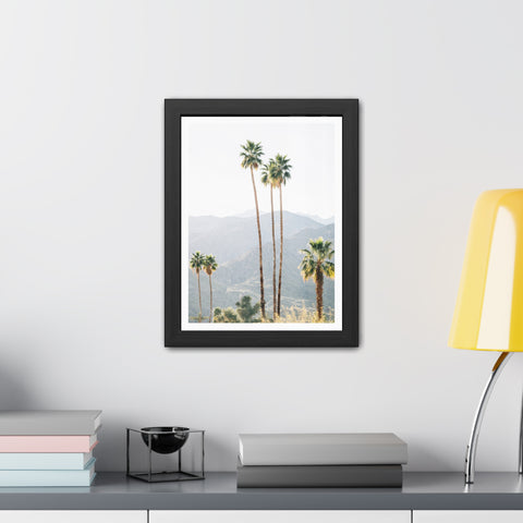 Palm Springs - Palm Trees Framed Poster - Tropical Wall Art for Home Decor