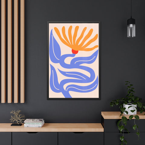 Marinda 4 - Vibrant Floral Framed Poster | Modern Art Decor for Home & Office