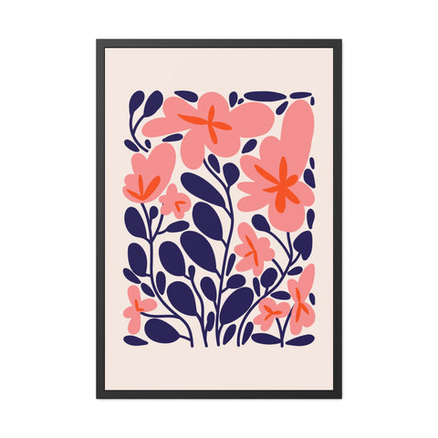 Florish 1 - Botanical Framed Poster | Floral Wall Art for Home Decor