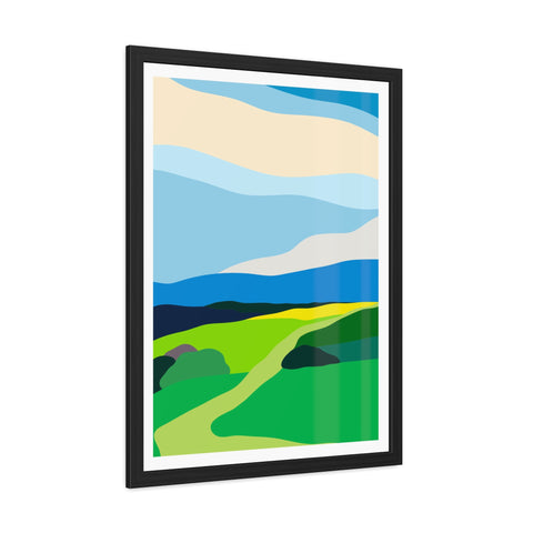 Scapes 2 - Vibrant Landscape Framed Poster - Modern Wall Art for Home Décor