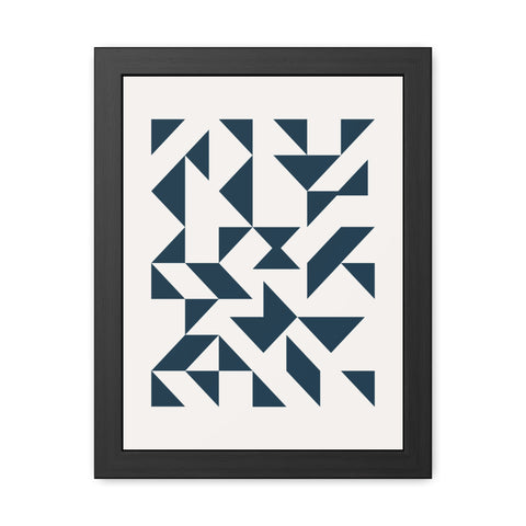 Crown 3 - Geometric Framed Poster – Modern Wall Art for Contemporary Decor