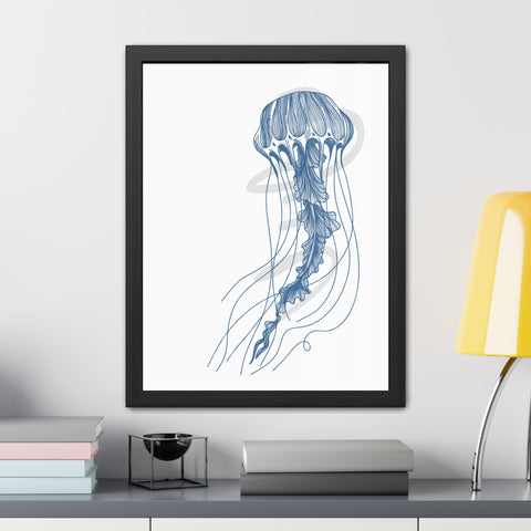 Marine Life 3 - Coastal Crab Framed Poster - Nautical Wall Art for Ocean Lovers, Beach Decor