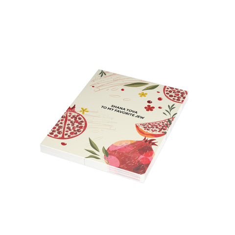 "Shana Tova to My Favorite Jew" Greeting Card — Rosh Hashanah / Holiday Greeting Card - Illustrated, Modern