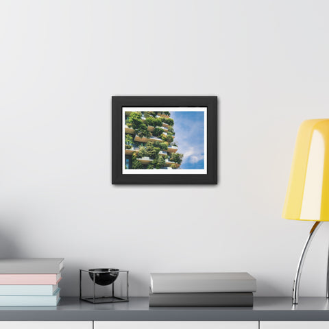 Green Urban - Eco-Friendly Framed Poster - Urban Oasis Greenery Wall Art
