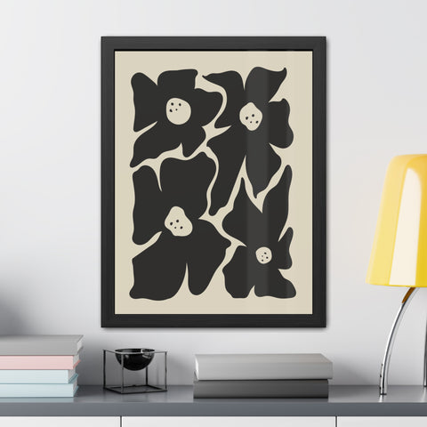 Boho Floral 1 - Framed Poster - Modern Wall Art for Home Decor