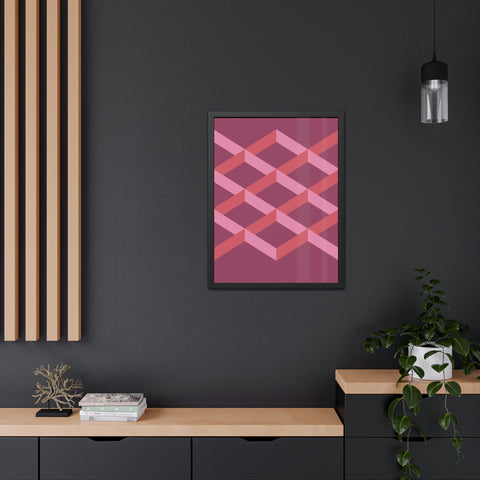 Geometric Framed Poster - Modern Wall Art for Contemporary Decor