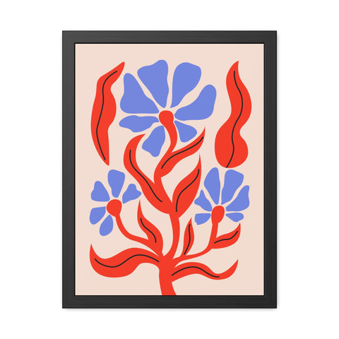 Marinda 7 - Vibrant Floral Art Framed Poster - Modern Home Decor
