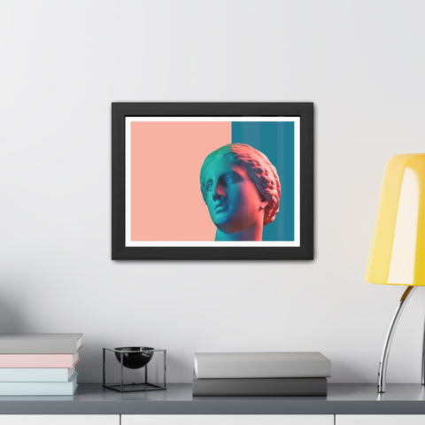 Look - Modern Art Framed Posters - Abstract Head Sculpture Decor for Home & Office